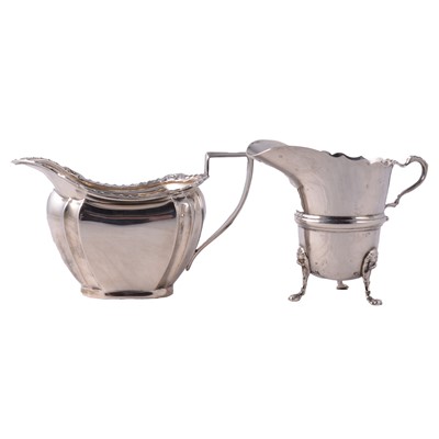 Lot 246 - Two silver jugs