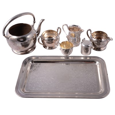 Lot 73 - Collection of silver on copper and silver-plated wares.