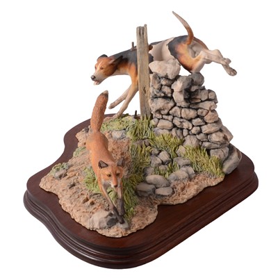 Lot 45 - Border Fine Arts, Charlie's Retreat, a limited edition hunting group