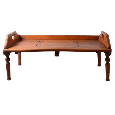 Lot 85 - Edwardian satin walnut bed tray