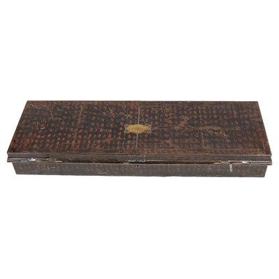 Lot 103 - Pinted tin uniform trunk for a Baronet's Ceremonial Uniform