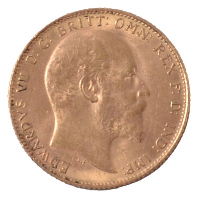 Lot 261C - Gold Full Sovereign Coin, Edward VII 1907.