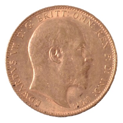 Lot 261B - Gold Full Sovereign Coin, Edward VII 1909.