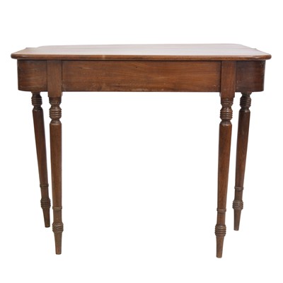 Lot 488 - George III mahogany fold-over tea table