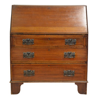 Lot 415 - Small Edwardian mahogany bureau