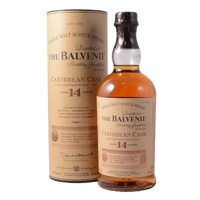 Lot 187 - Balvenie 'Caribbean Cask' 14 year old, single malt whisky