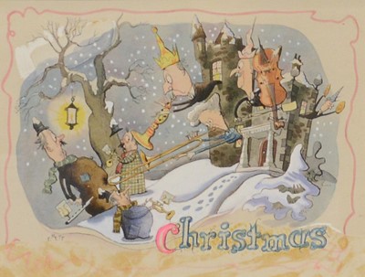 Lot 289A - Rowland Emett, Christmas at the Grange