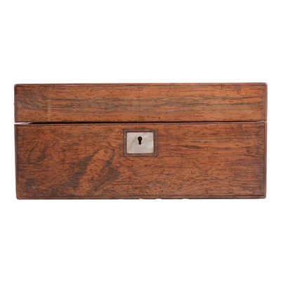 Lot 145 - Victorian rosewood toilet case