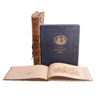 Lot 171 - Lloyd's Register of British and Foreign Shipping Rules and Regulations, 1909; sheet music, Sketch book