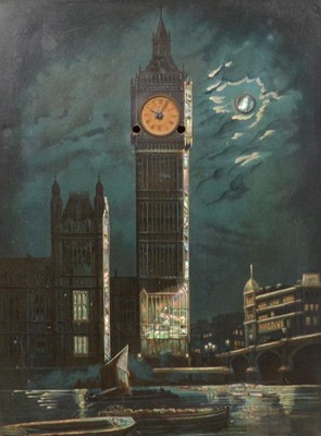 Lot 331 - Clock picture, A nocturn