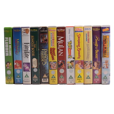 Lot 282 - Large collection of Disney VHS and other media