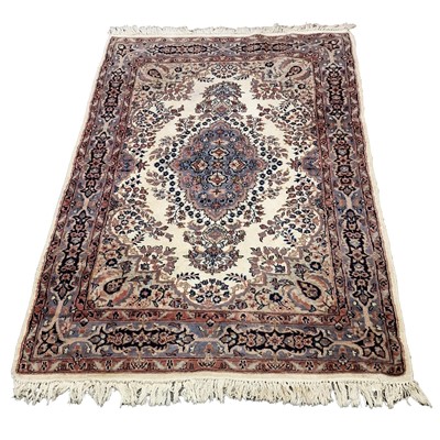 Lot 558 - Pakistand Persian pattern rug, ivory coloured...