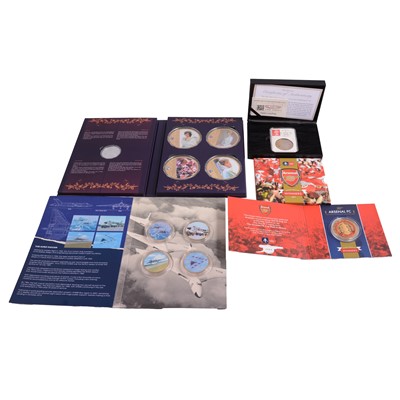 Lot 308 - Collection of British coins and bank notes.