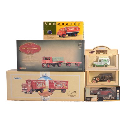 Lot 191 - Corgi boxed diecast Showmans vehicles, loose diecast, and a remote controlled Only Fools and Horses
