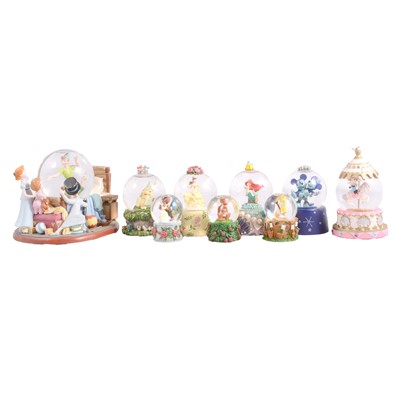 Lot 243 - Disney Store, collection of seventeen small sized Snow Globes