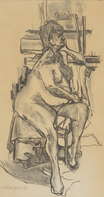 Lot 383 - Alistair Delves, Life study, female nude