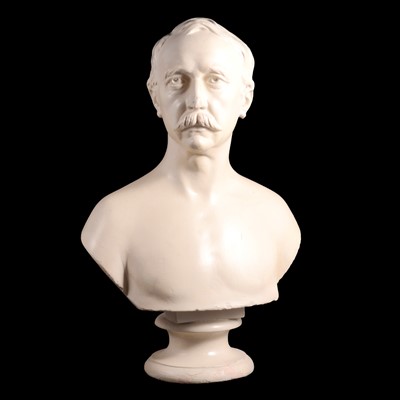 Lot 73 - CHAH & Co., London, plaster bust of a man