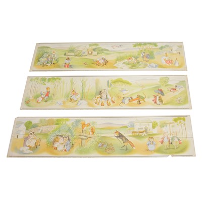 Lot 51 - Four set of Beatrix Potter Peter Rabbit & His Friends Nursery frieze prints.