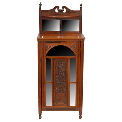 Lot 532 - Late Victorian walnut music cabinet
