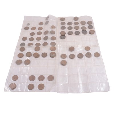 Lot 320 - Collection of pennies, halfpennies, and brass threepences.