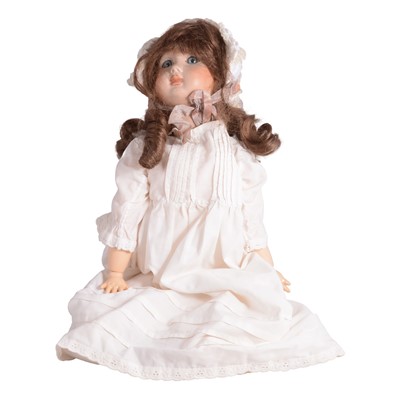 Lot 210 - Victorian style pot headed doll