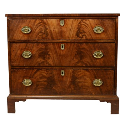 Lot 478 - Late Georgian mahogany chest of drawers