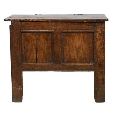 Lot 475 - Joined oak coffer of small proportions