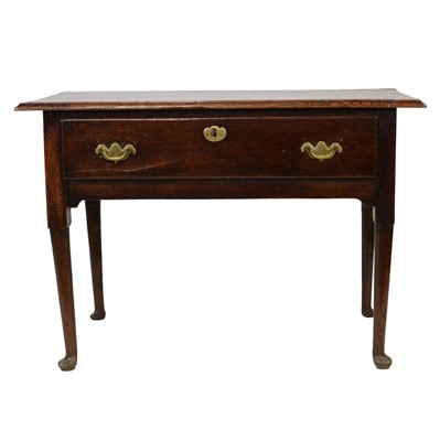 Lot 468 - George III oak side table