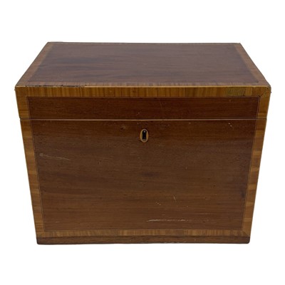 Lot 443 - George III mahogany box