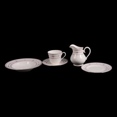 Lot 32 - Royal Doulton, Infinity pattern dinner and tea service