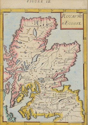 Lot 195 - Small French map of Scotland; etc