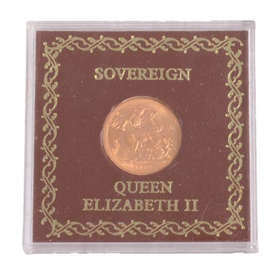 Lot 144A - A Gold Full Sovereign Coin, Elizabeth II 1966.