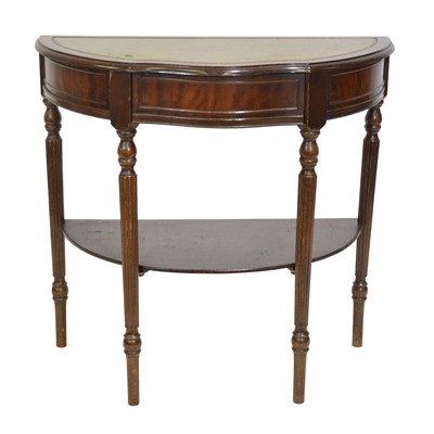 Lot 477 - Reproduction demilune console table