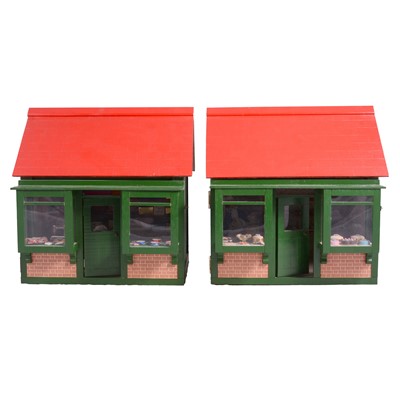 Lot 227 - Two miniature dolls house shop dioramas