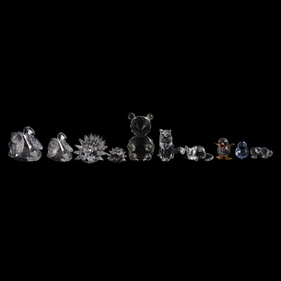 Lot 67 - Swarovski - A collection of small animal crystal ornaments