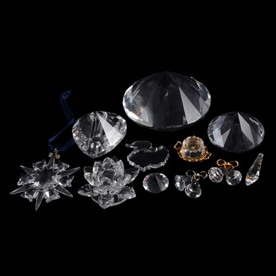 Lot 66 - Swarovski - A collection of crystal gemstone paperweights