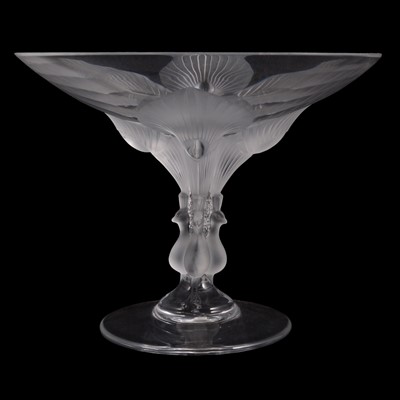 Lot 62 - Lalique peacock pedestal bowl