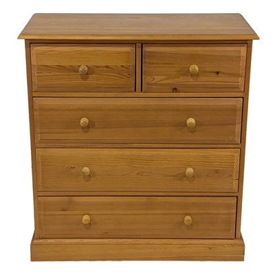 Lot 422 - Modern pine chest of drawers