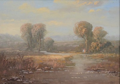 Lot 399 - Spencer Scott (20th century), four small landscapes