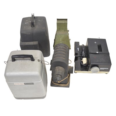 Lot 112 - A collection of projectors and a blackout lantern