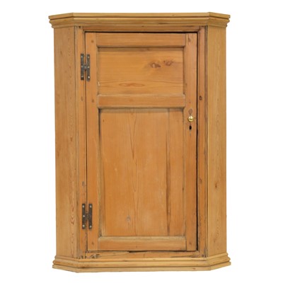 Lot 473 - Pine hanging corner cupboard