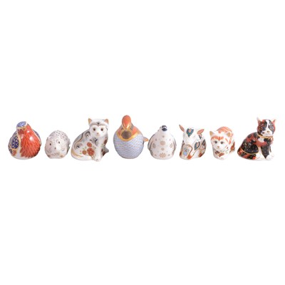Lot 88 - Eight Royal Crown Derby Imari paperweights