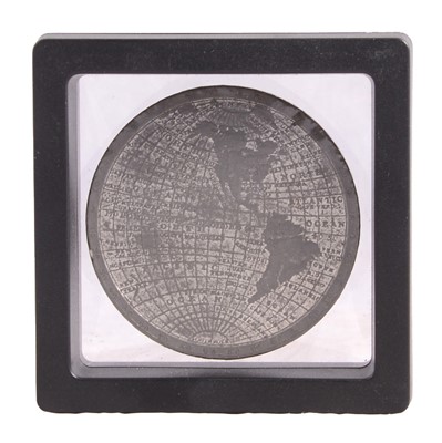 Lot 250 - World Map Medal, by T Halliday, circa 1820