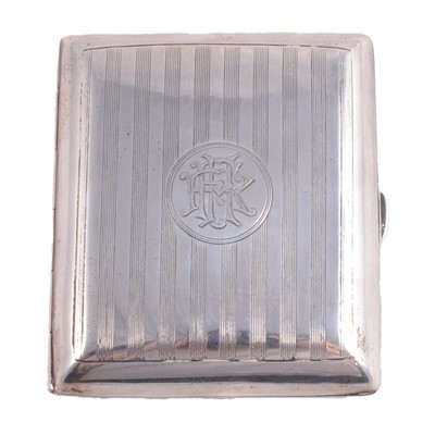 Lot 310 - Silver cigarette case