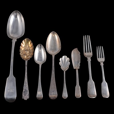 Lot 320 - Quantity of mixed silver cutlery