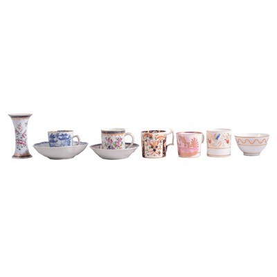 Lot 60 - Collection of English porcelain coffee cans