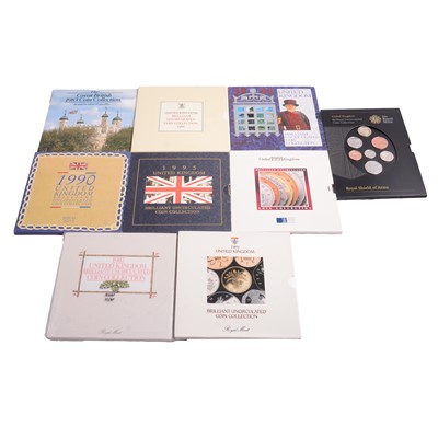 Lot 237 - Nine Royal Mint Brilliant Uncirculated Coin Sets.