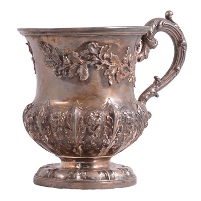 Lot 280 - Silver pedestal mug