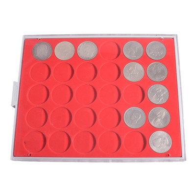 Lot 234 - Collection of silver crown coins, and other commemorative coins.