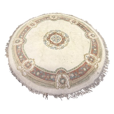 Lot 533 - Indian wool circular small carpet